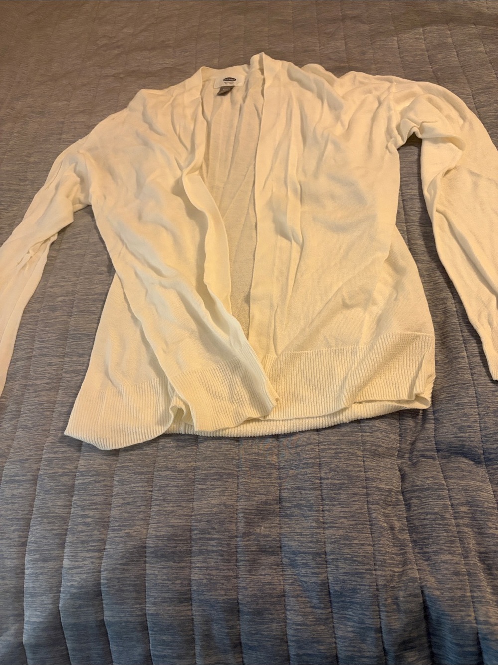 Old Navy Ivory Open-Front Lightweight Cardigan